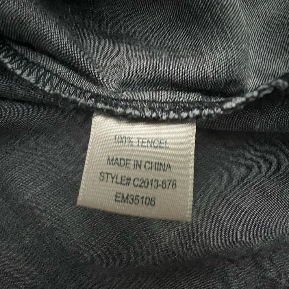 Cloth & Stone Charcoal Black Pull Over Shirt, Size M - Picture 8 of 15